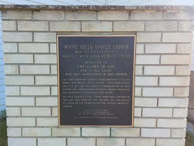 Moose Creek United Church heritage plaque